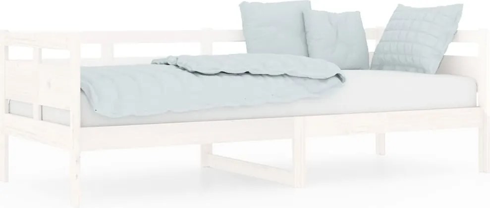vidaXL fehér tömör fenyőfa kanapéágy 80x200 cm