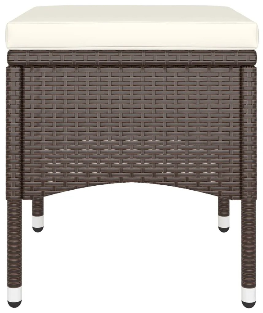 9 részes barna polyrattan kerti étkezőgarnitúra