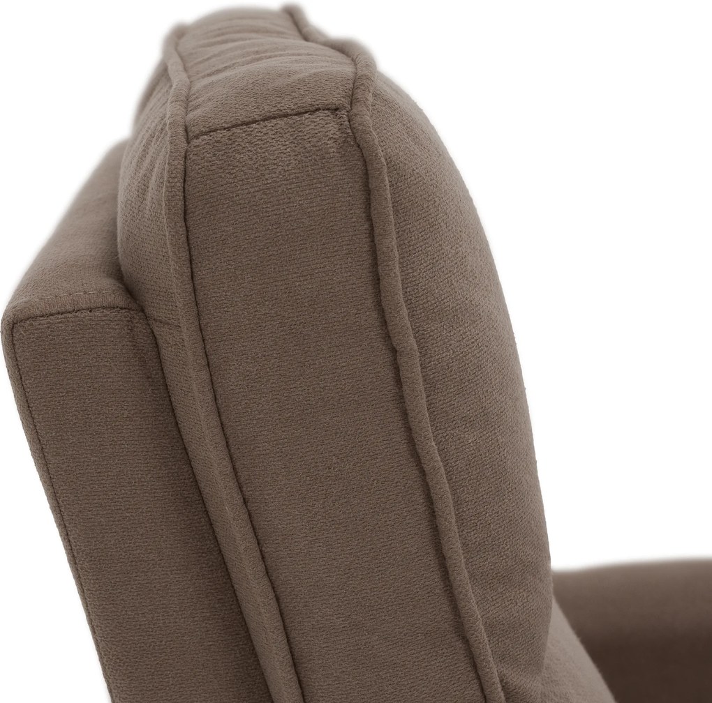 Relax forgószék fotel, szürkésbarna taupe, MEKENZI