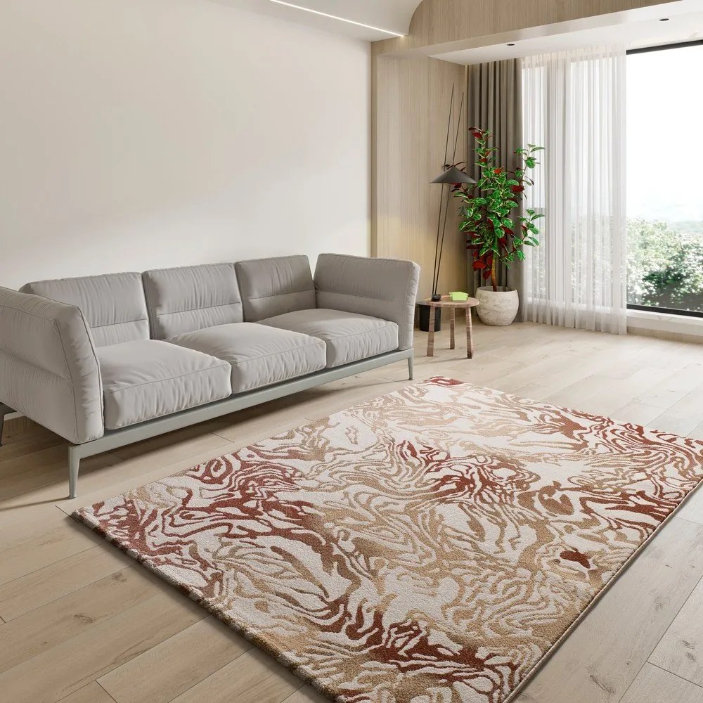 Bézs-terrakotta színű szőnyeg 200x290 cm Astra – Universal