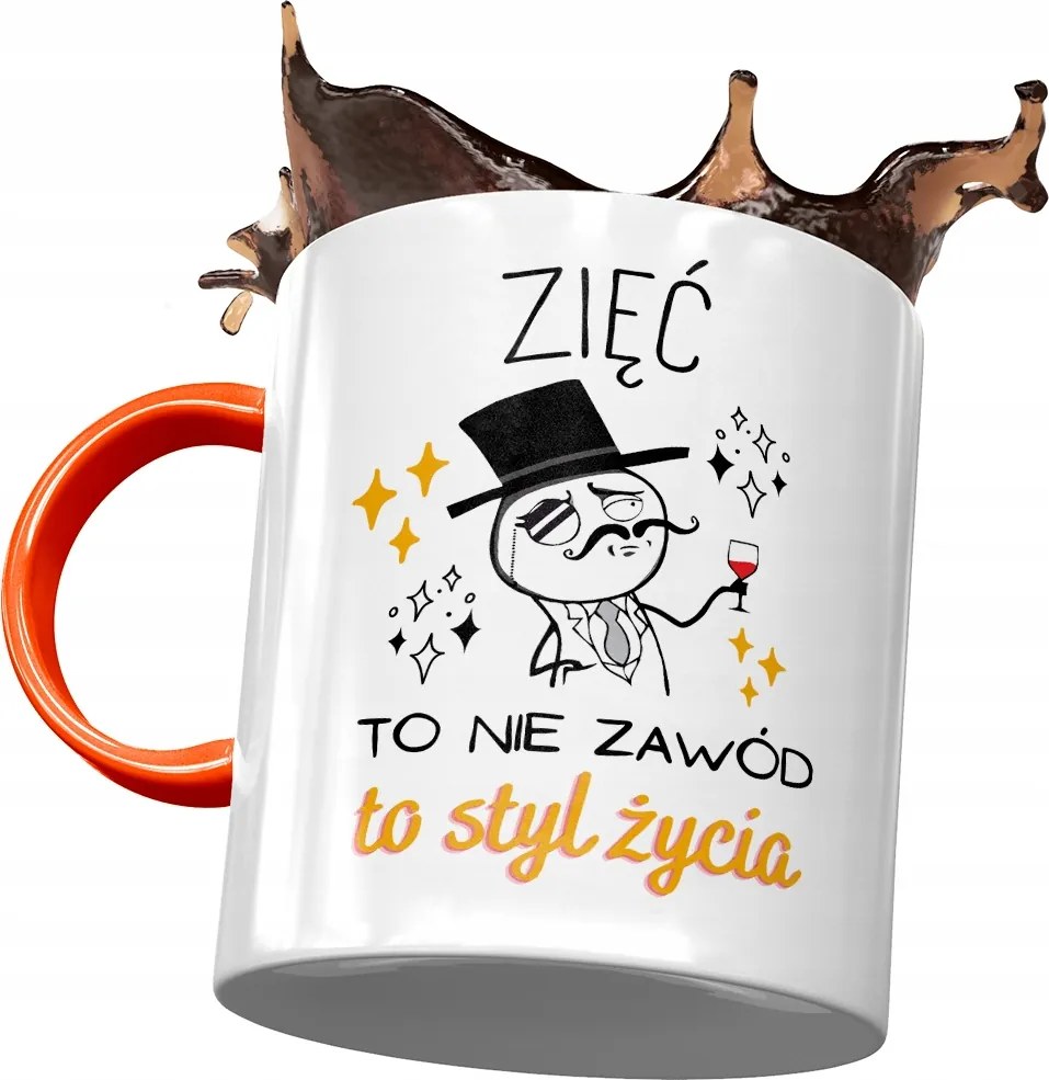 Narancssárga Bögre Vőnek Születésnapra Ajándék Nyomtatott Fotóval