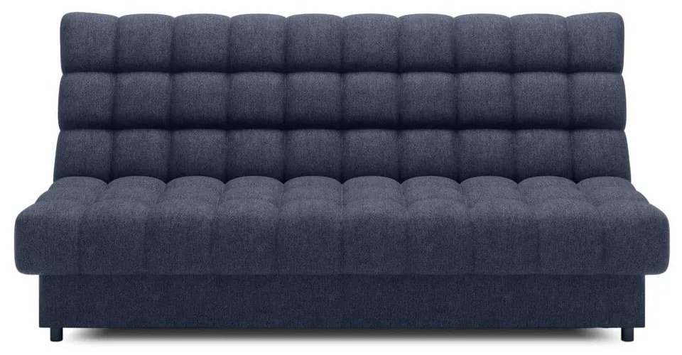 Kék zsenília kinyitható-tárolóhelyes kanapé 197 cm Clareta – ELTAP