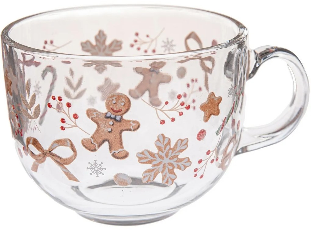 6 db Perníček üvegbögrés készlet 500 ml