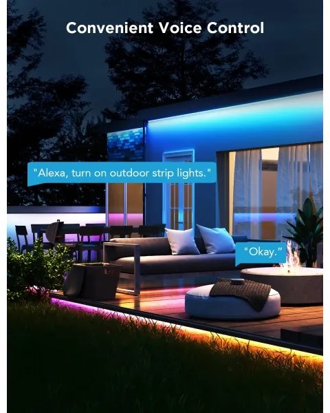 Govee - Kültéri Pro SMART RGBICWW kültér LED szalag 10m Wi-Fi IP65