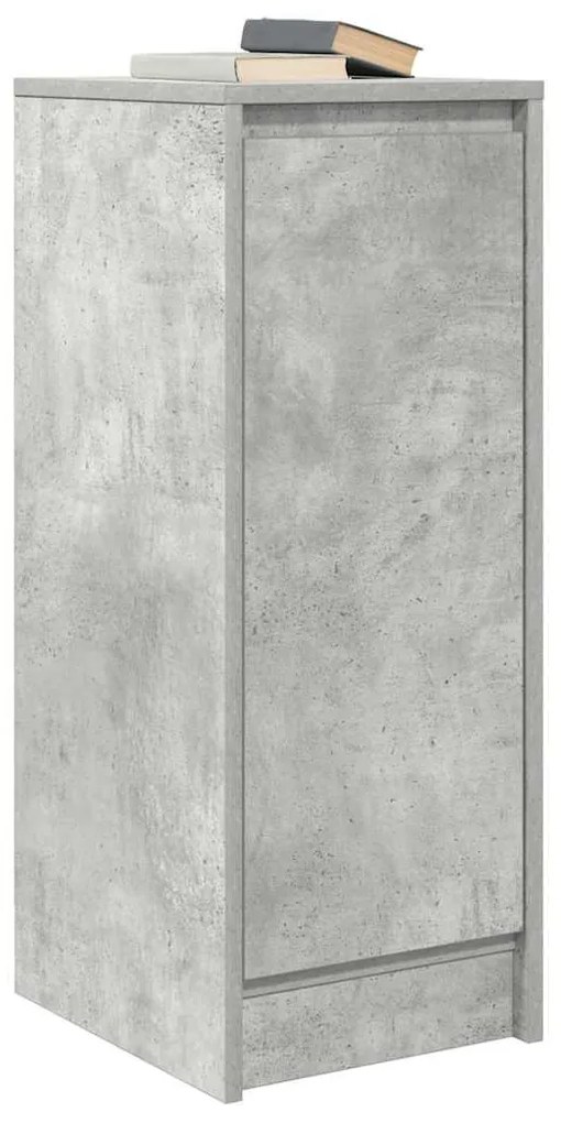 betonszürke szerelt fa tálalószekrény 29,5x34x76 cm