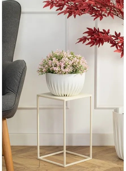 Virágállvány 40x24 cm krémes