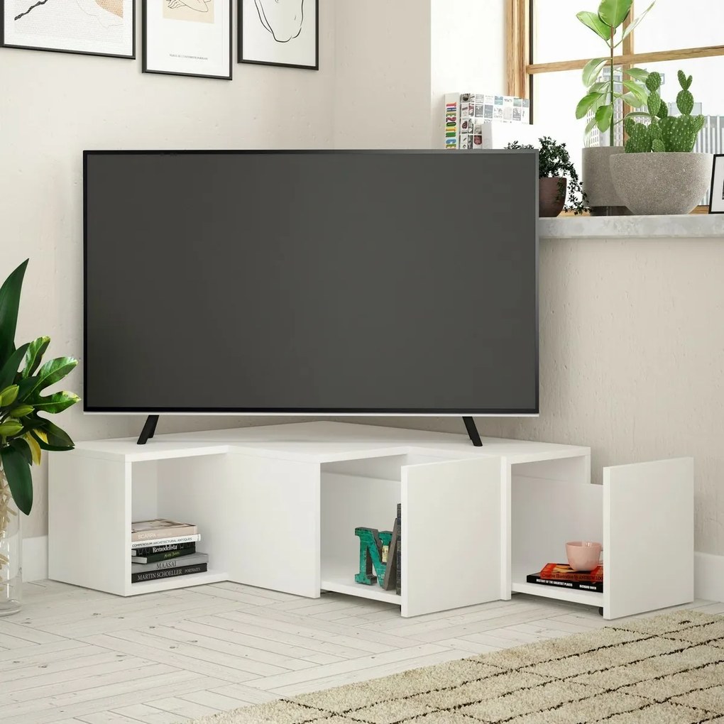Compact White TV-asztal