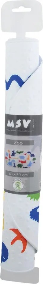 Gyerek csúszásgátló alátét fürdőkádba 39x69 cm Zoo – MSV