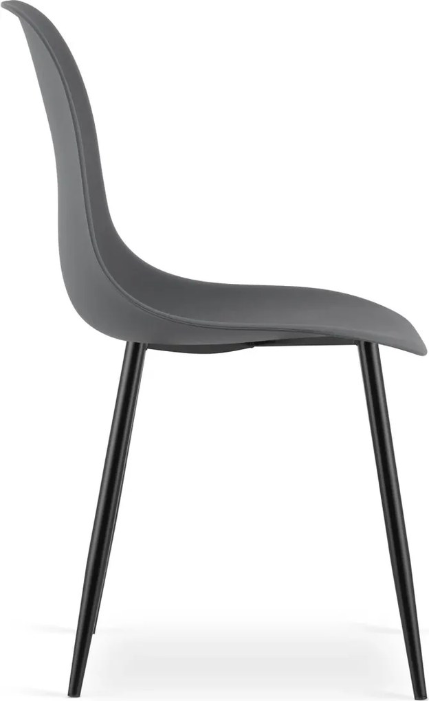 OSAKA sötétszürke szék fekete lábakkal