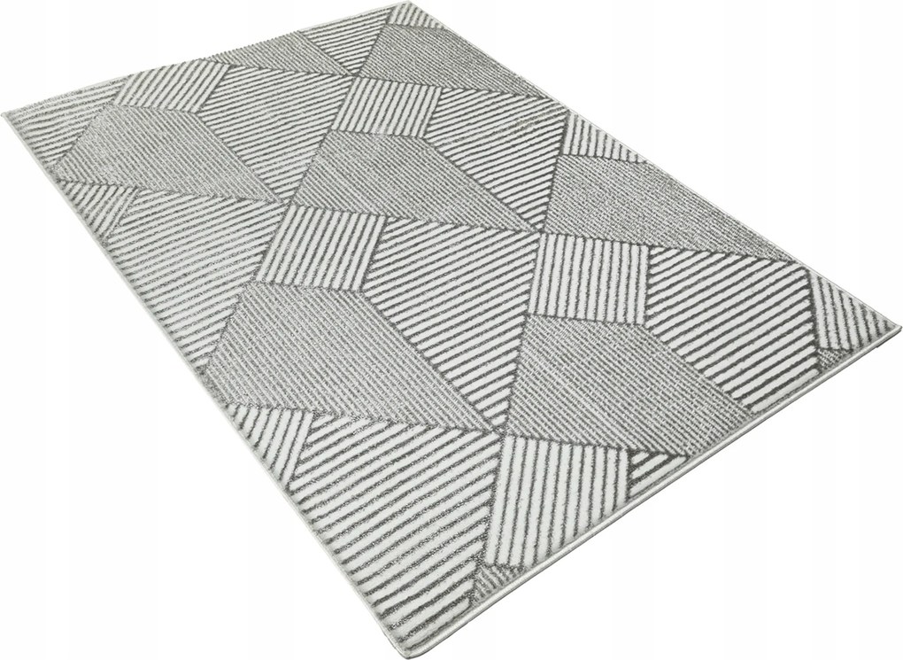 Nappali szőnyeg 160x230cm Modern Glamour Szürke Divatos Puha Fényes