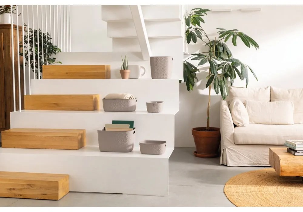 Műanyag tárolókosár szett 2 db-os 26x19x11 cm Softex – Curver