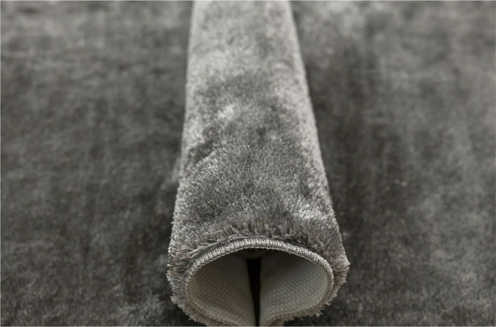 Shaggy Csúszásgátló Szőnyeg Szürke Fényes Puha Mosógép Malmo 200x300 cm