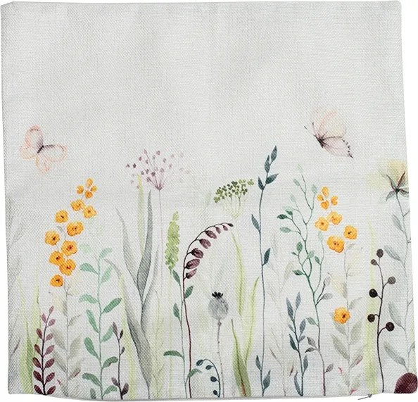 Dekoratív párnahuzat Mezei virágok puha és stílusos 40x40cm