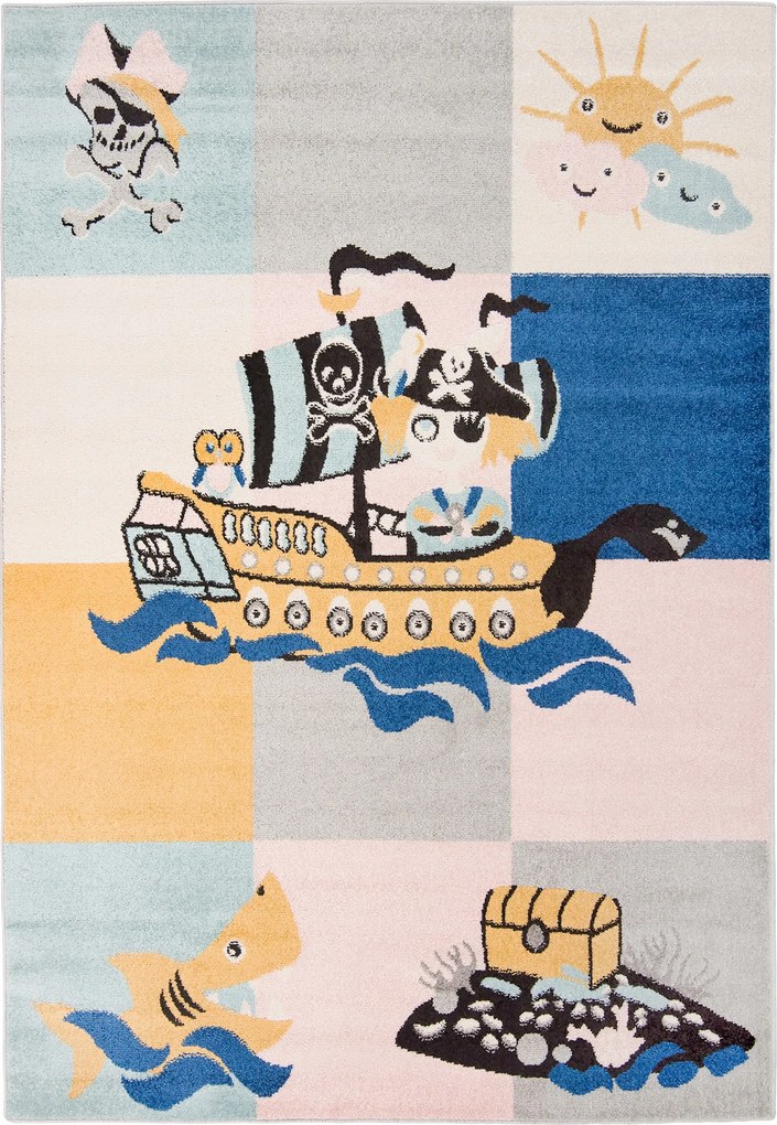 Happy Szőnyeg 160x220 Gyerek Színes Pasztell h28g