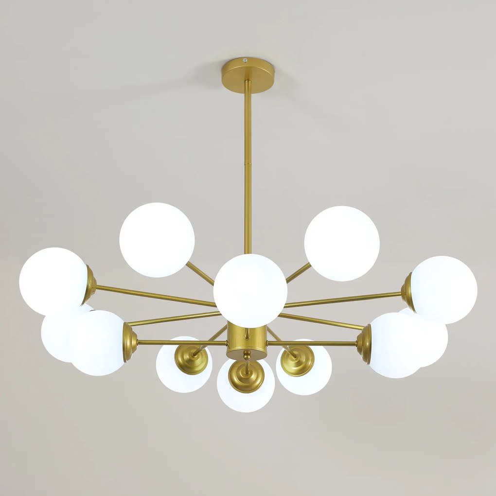 mennyezeti lámpa függő csillár gömbök arany loft Modern nappaliba E27