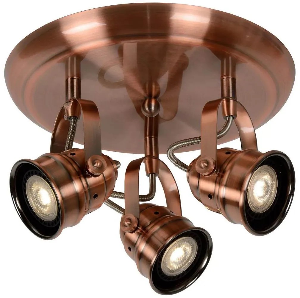Lucide Lucide 77974/15/17 - LED Spotlámpa CIGAL 3xGU10/5W/230V réz LC0860