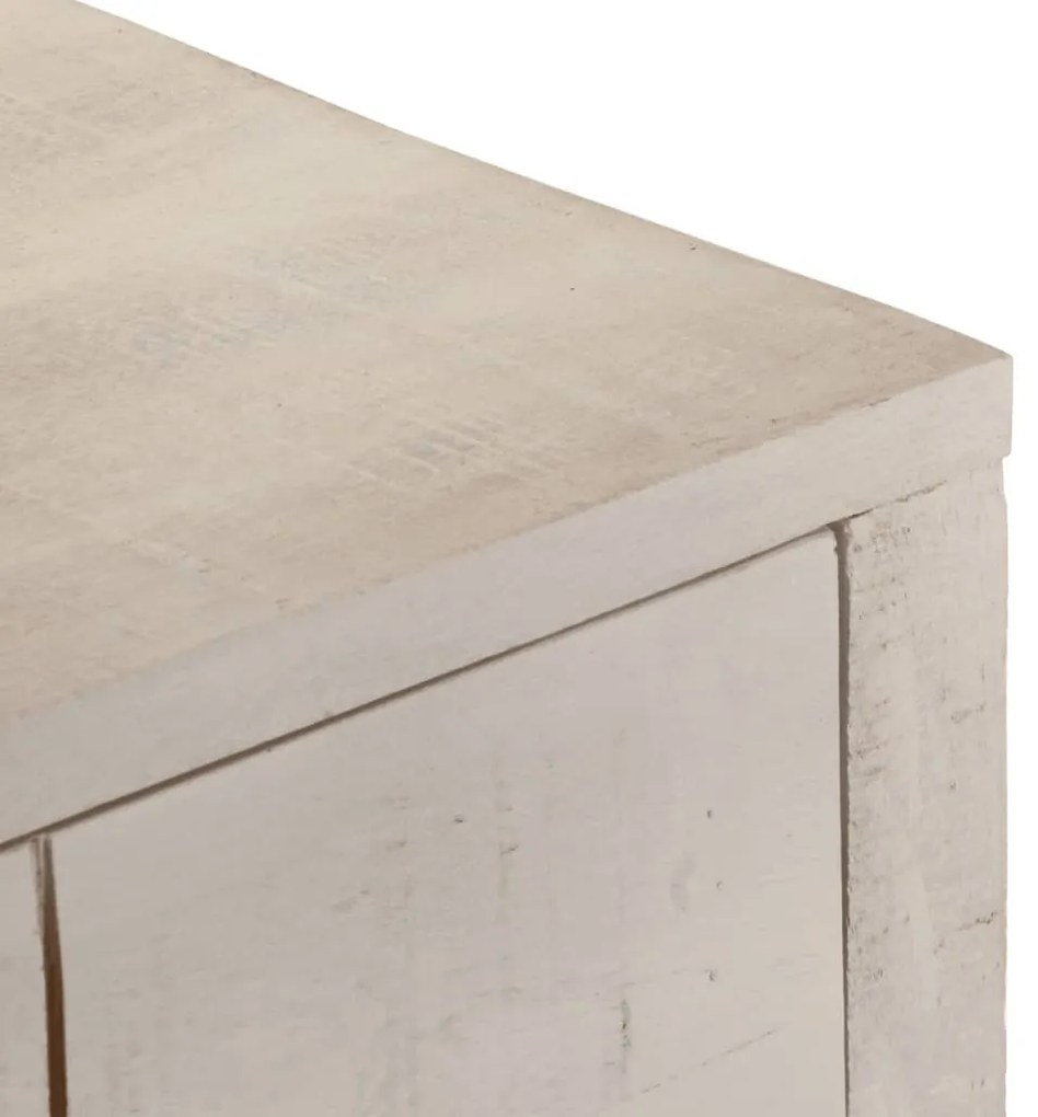fehér tömör mangófa tálalóasztal 110 x 35 x 75 cm