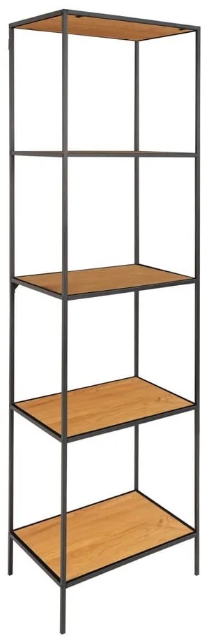 Natúr színű könyvespolc tölgyfa dekorral 51x170 cm Vita – House Nordic