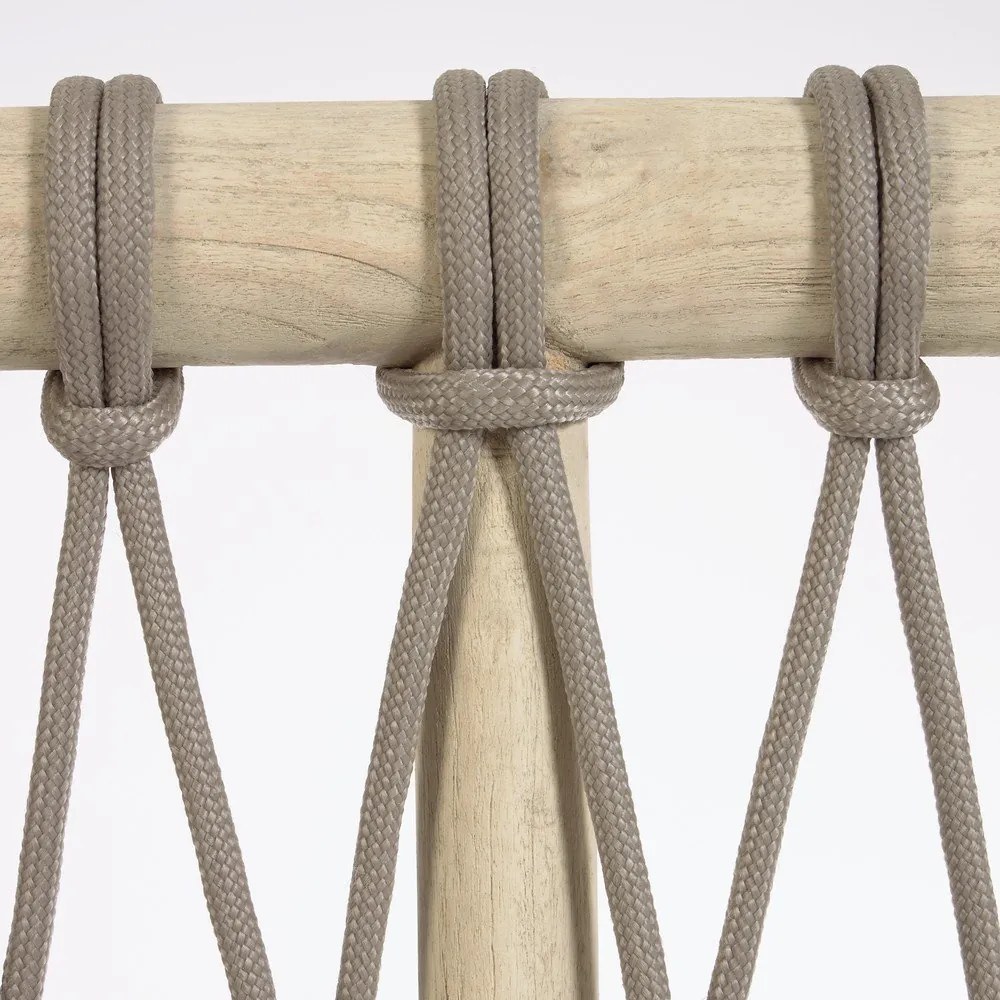 Szürke-natúr színű cédrusfa ágytámla 165x60 cm Aberash – Kave Home