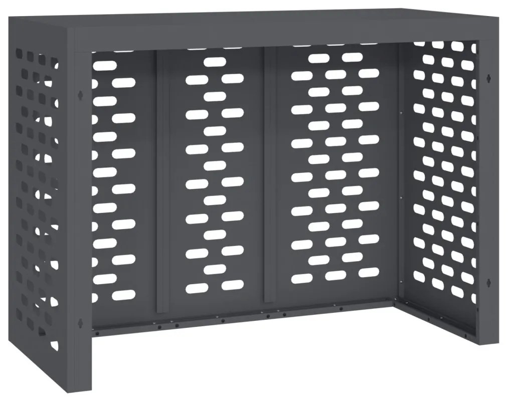 Légkondicionáló fedél antracit 110x50x80 cm acél