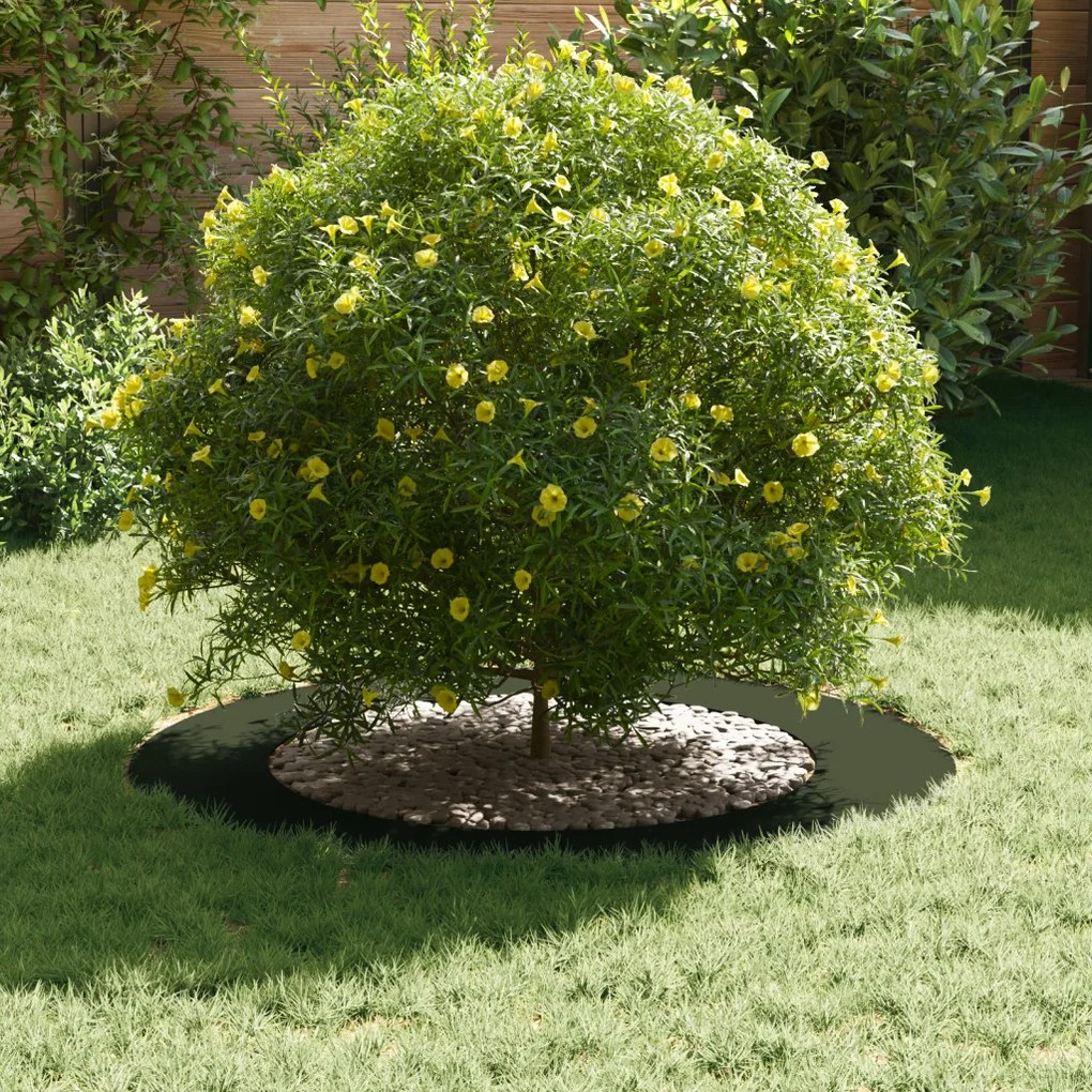 vidaXL Alkalmas lapos fa gyűrűkhez 5 pcs Oliva zöld Ø60 / 90 cm Acél