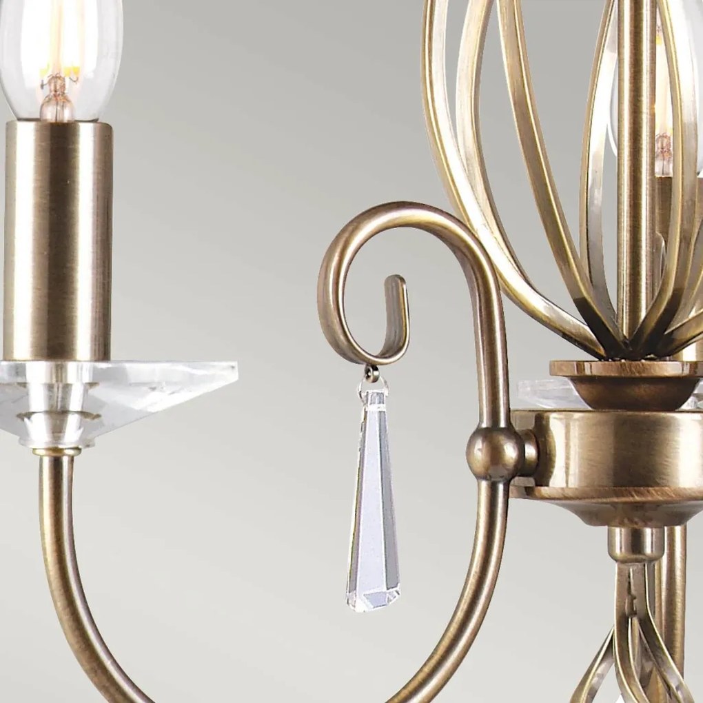 Elstead Lighting AEGEAN AG3-AGED-BRASS Csillár 3x60W/E14