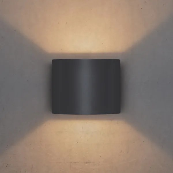 Brilagi - LED Kültéri fali lámpa RONDO LED/6W/230V antracit IP54