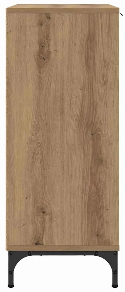 Széf fiókkal kézműves tölgy 89.5 x 33 x 82 cm Faanyag
