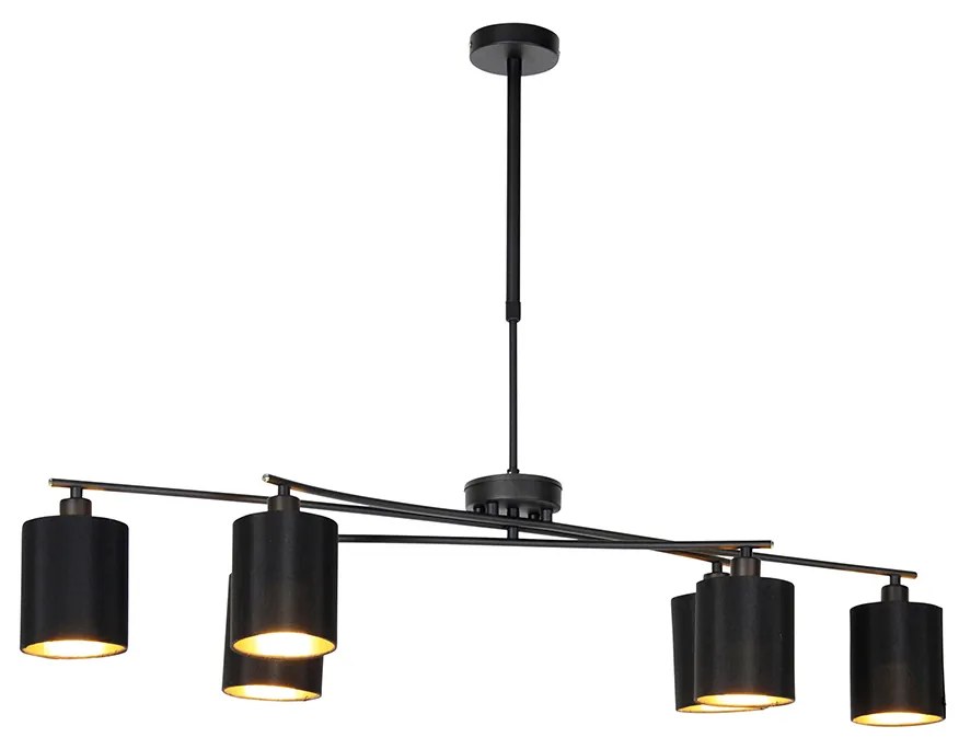 Okos lógólámpa fekete állítható, 6 db Wifi B35 izzóval - Lofty