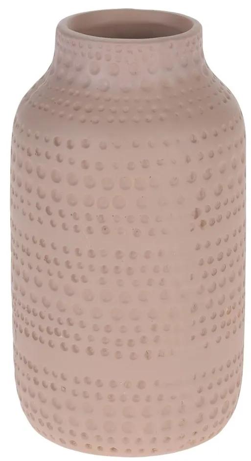 Asuan kerámia váza, rózsaszín, 19 cm