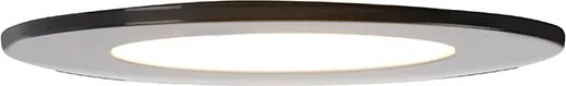 6 darabos modern beépíthető spotlámpa szett fekete LED-del, 3 lépésben szabályozható, IP65 - Blanca