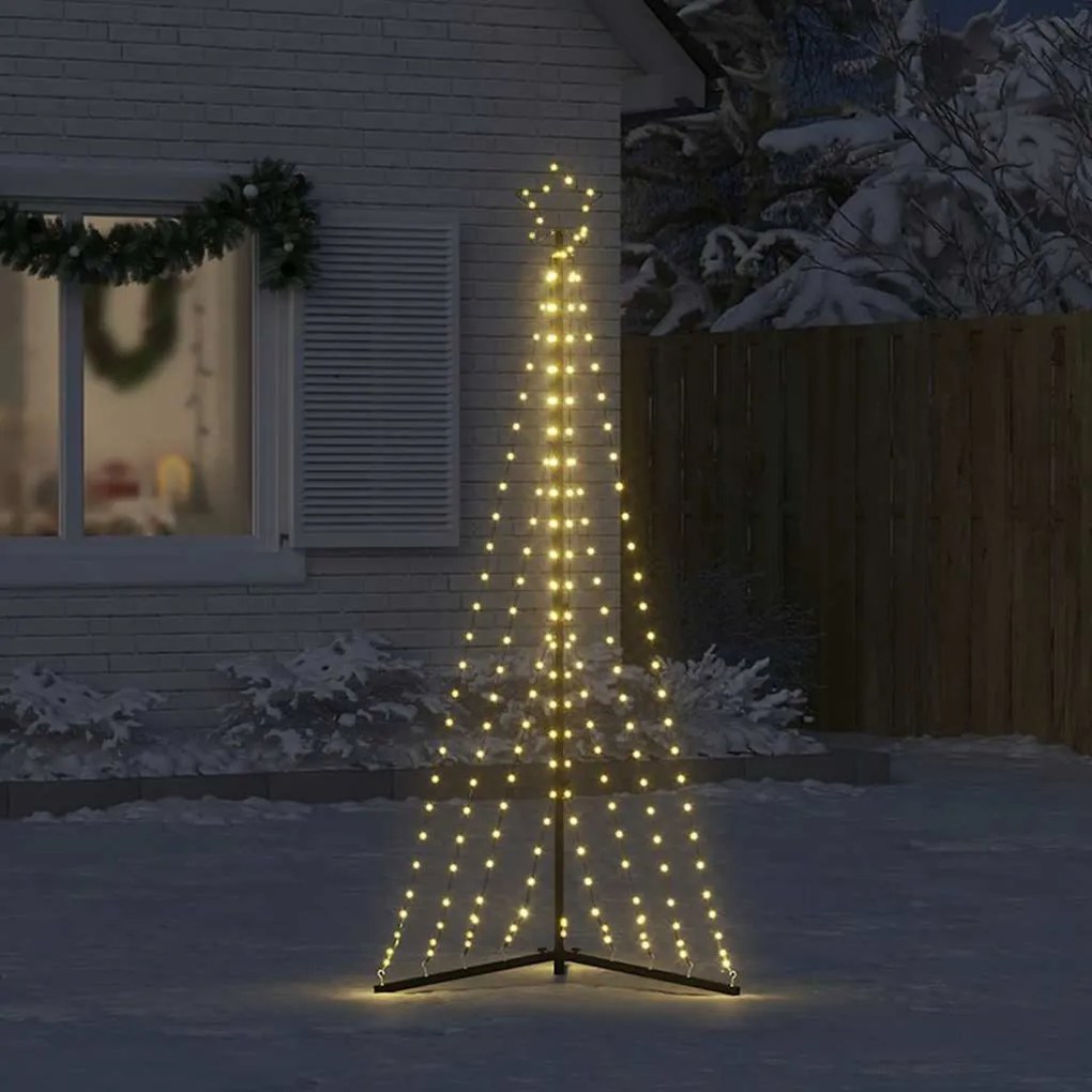 meleg fehér LED karácsonyfa 339 LED 187 cm
