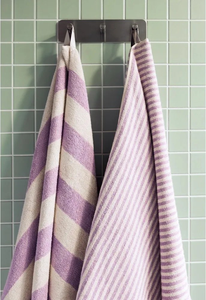 Barna-krémszínű frottír pamut törölköző 50x80 cm Gobo – noo.ma