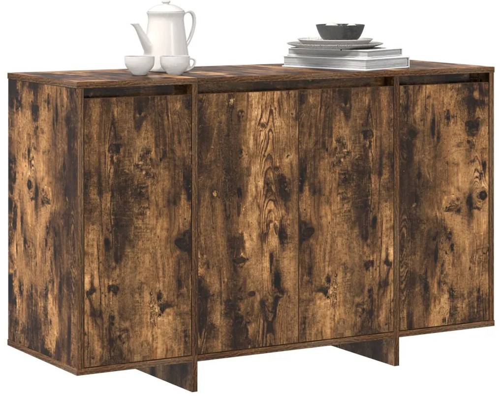 Füstölt tölgy vitrine Füstölt tölgy Szerelt fa 120 x 41 x 75 cm