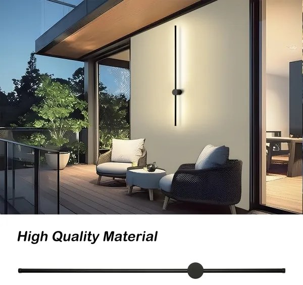 Brilagi - LED kültéri fali lámpatest AURA LED/20W/230V 3000K IP54 fekete