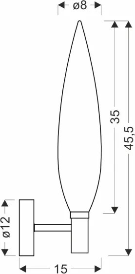 NORDIC fali lámpa 1xG9/5W/230V fekete/füstös bézs