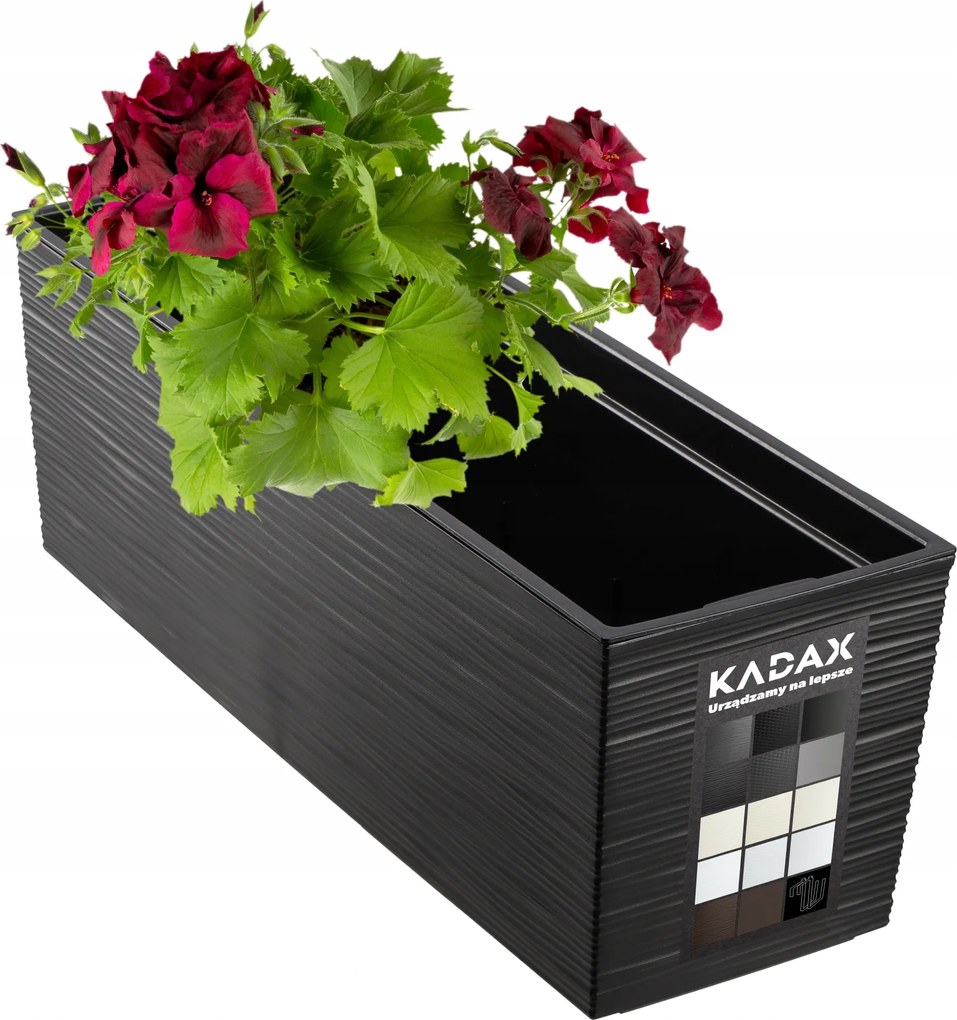 Virágtartó Erkélydoboz Betéttel Virágágyás Korlát 19x56cm