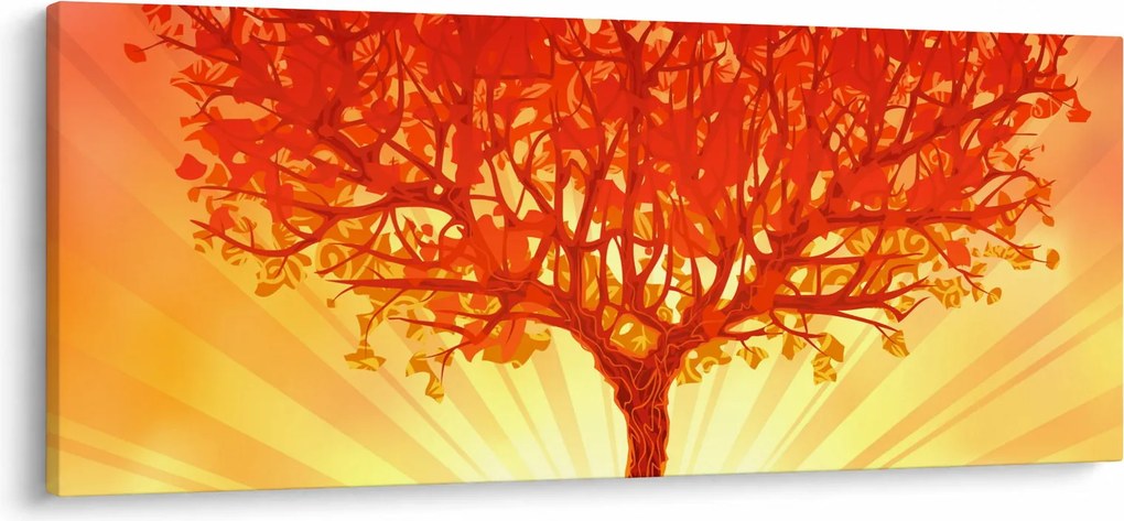 Kép - Fa a nap ragyogásában (120x50 cm)