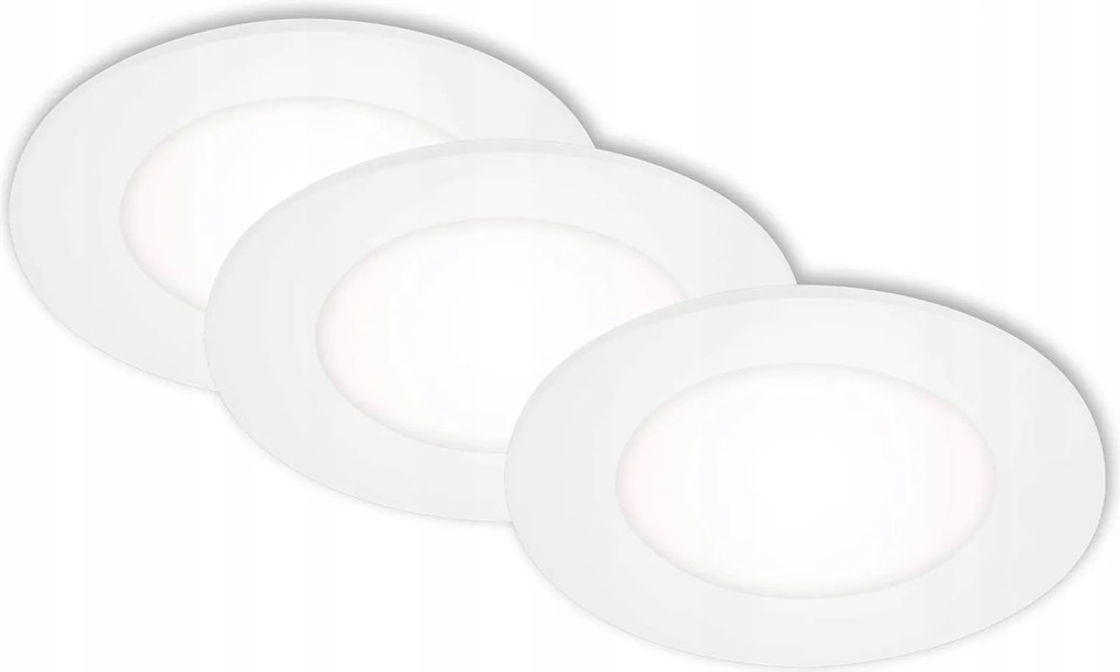 Briloner Led süllyesztett lámpa 3 db 3W fehér, 8,6 cm, 4000K (7125-436)