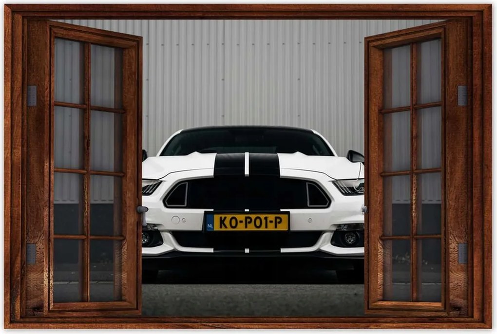 Poszter 60x40 Ford Mustang csíkos
