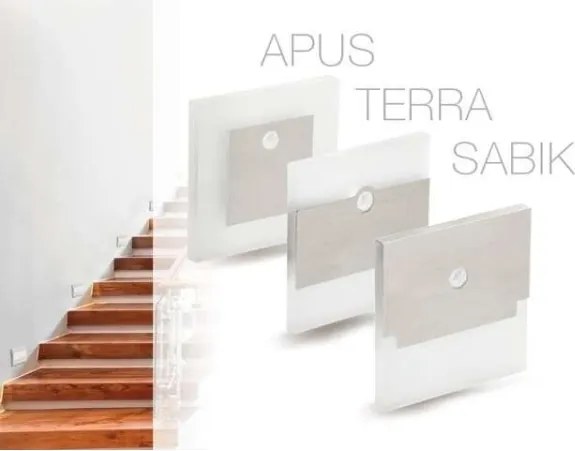 LED Lépcsőmegvilágító szenzorral LED/0,8W/12V 3000K