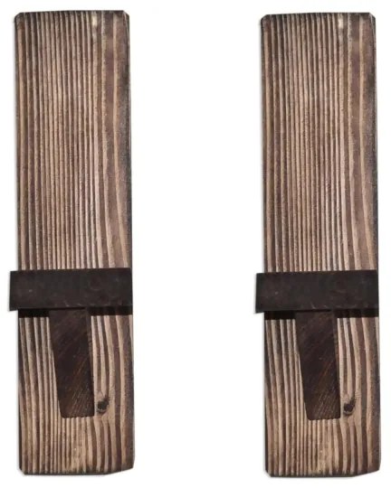 KÉSZLET 2x Fali polc RAF fenyő