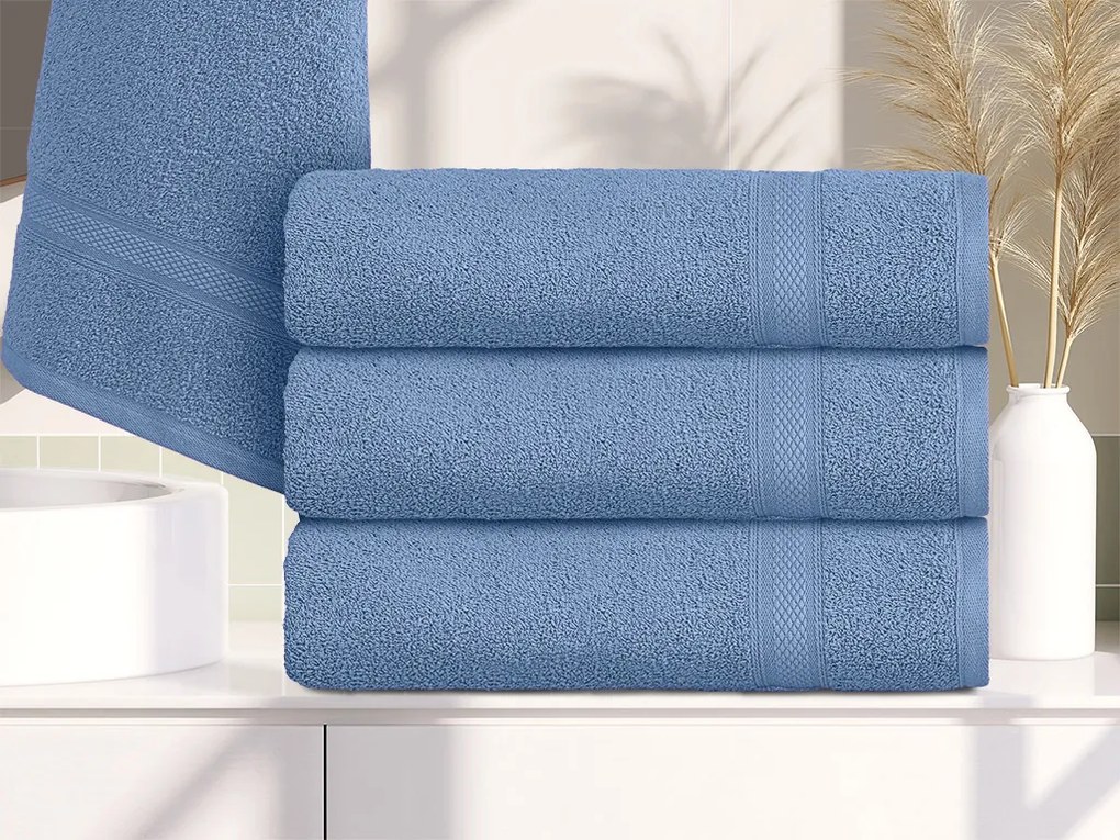CLARYSSE ELEGANCE fürdőlepedő 70x140 cm kék, 100% pamut