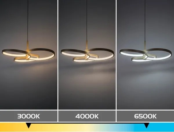 Rabalux 72400 - LED dimmelhető függőlámpa sodronyon ISIDORA 50W/230V 3000-6500K+távirányító