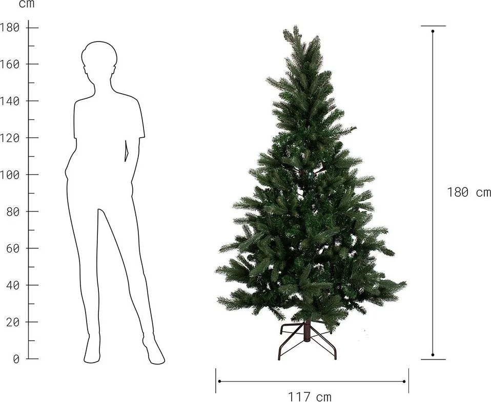 TREE OF THE MONTH műfenyő zöld 180 cm