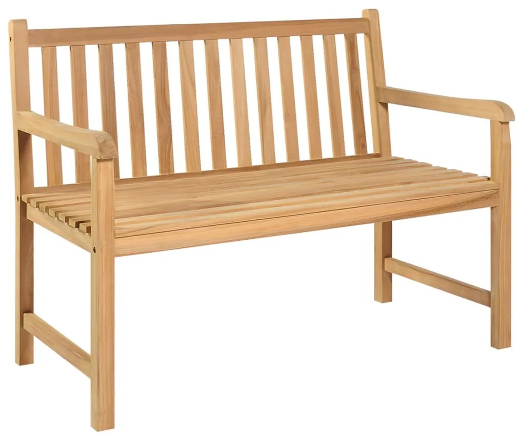 vidaXL tömör tíkfa kerti pad 114 cm
