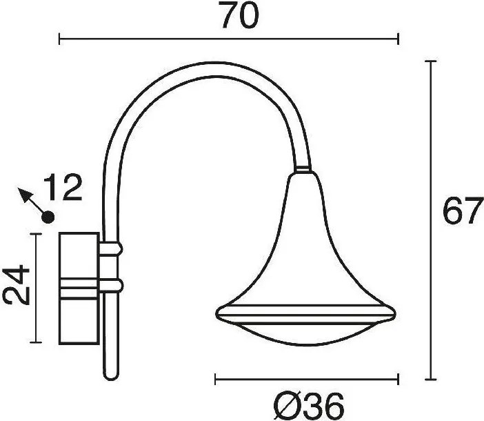 NOVOLUX 672B-L0234B-04 PANA Klasszikus Kültéri Fali Lámpa Antracit, Fehér LED IP65