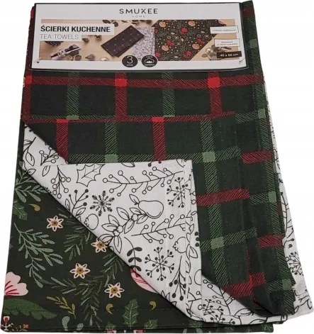 2 db-os karácsonyi konyharuha szett 100% pamut Smukee 40x60 cm