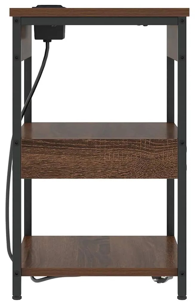 Éjjeli Szekrények 2 pcs barna tölgy 41 x 31 x 51 cm Faanyag