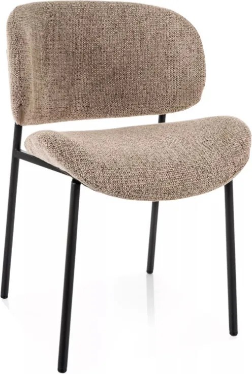 Kiso Noelle étkezőszék sötétbézs/fekete